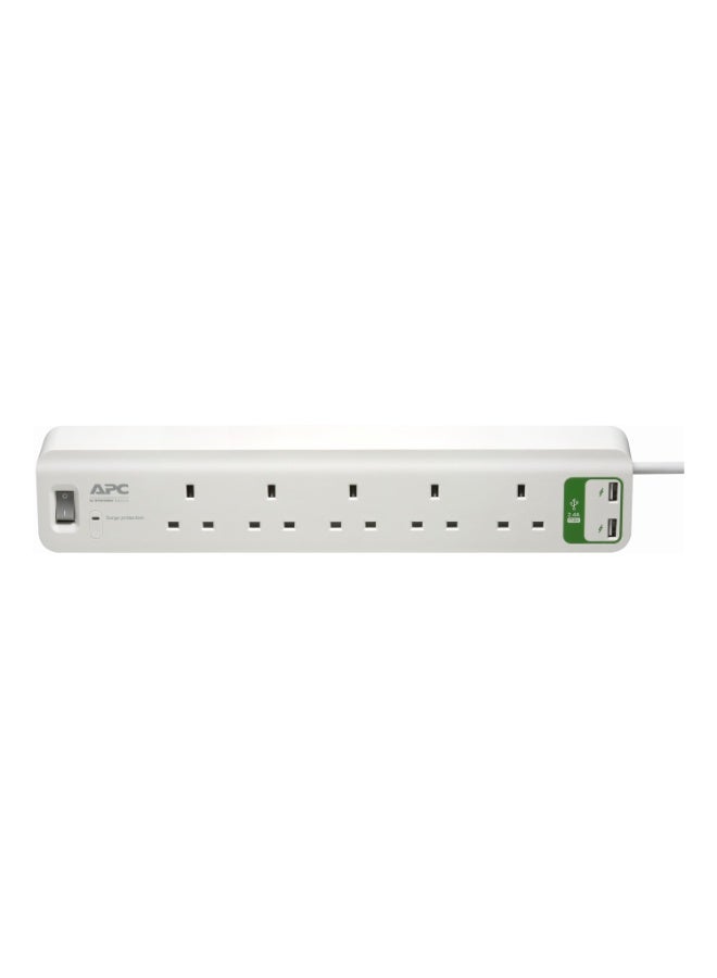 APC حماية من زيادة التيار APC Essential SurgeArrest PM5U-UK 5 مخرج مع USB | 230 فولت المملكة المتحدة - Image 2